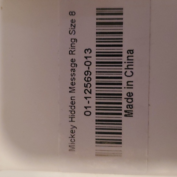 Bradford Exchange Sterling Silver Disney Stackable Hidden Message Rings Size 8 - Picture 5 of 5